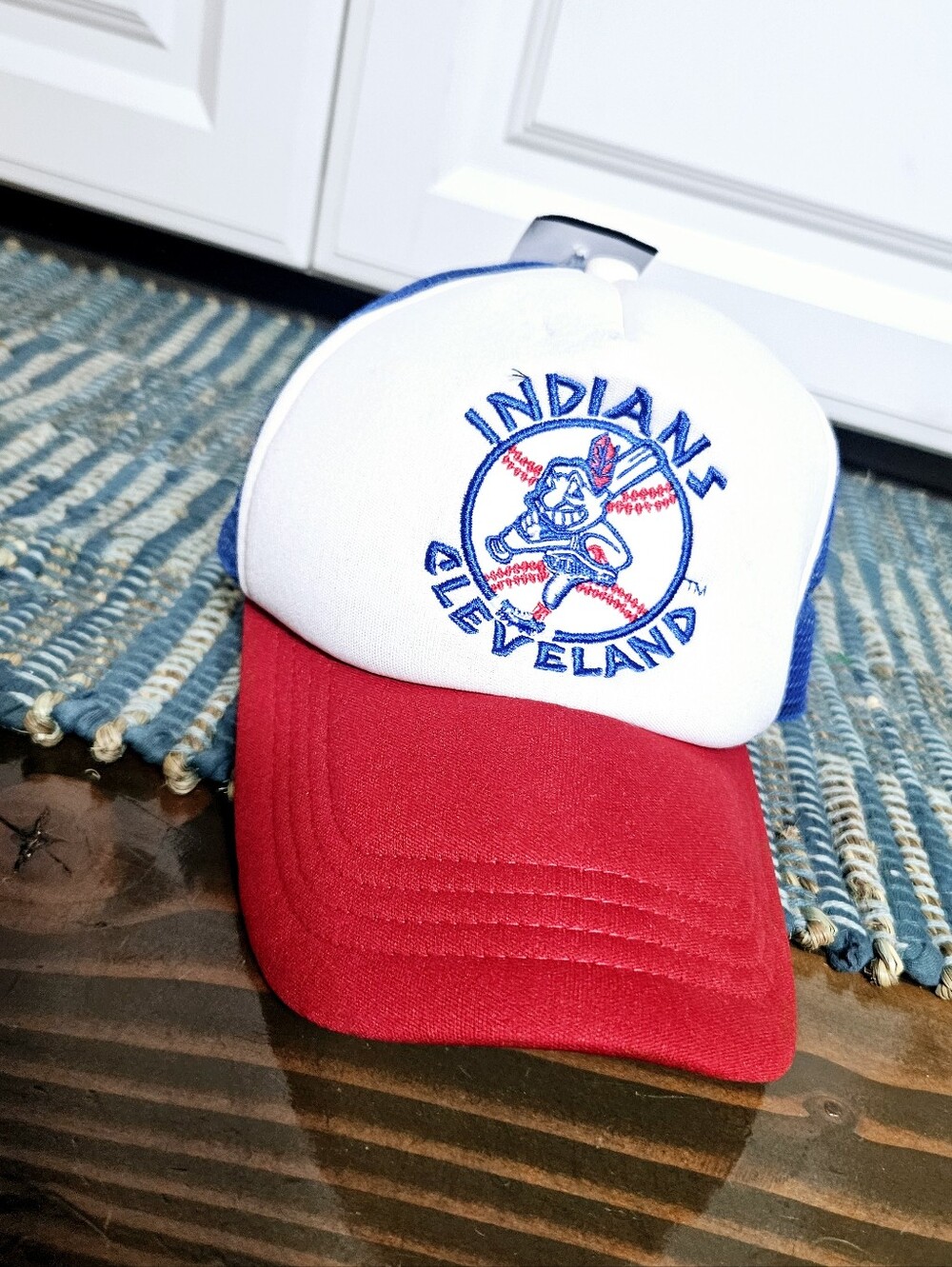 MLB Clevland Indians Baseball Vintage 58" Promotional Cheif Wahoo Trucker Hat